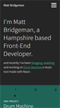 Mobile Screenshot of mattbridgeman.co.uk