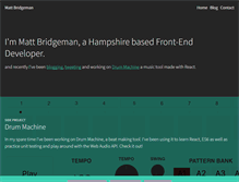 Tablet Screenshot of mattbridgeman.co.uk